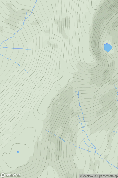 Thumbnail image for Walna Scar showing contour plot for surrounding peak