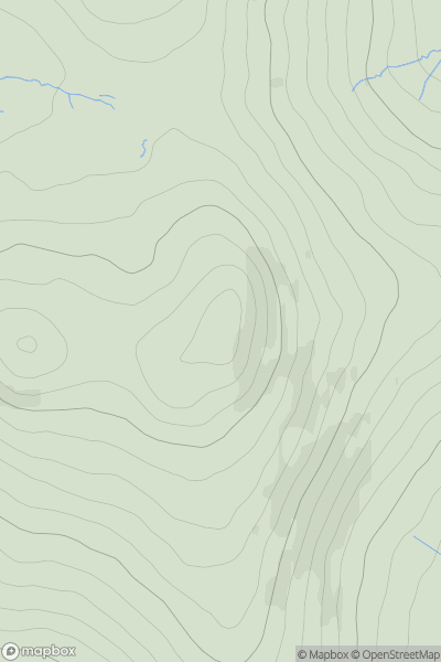 Thumbnail image for Buck Barrow showing contour plot for surrounding peak