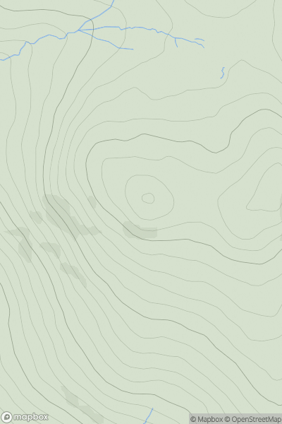 Thumbnail image for Kinmont Buck Barrow showing contour plot for surrounding peak