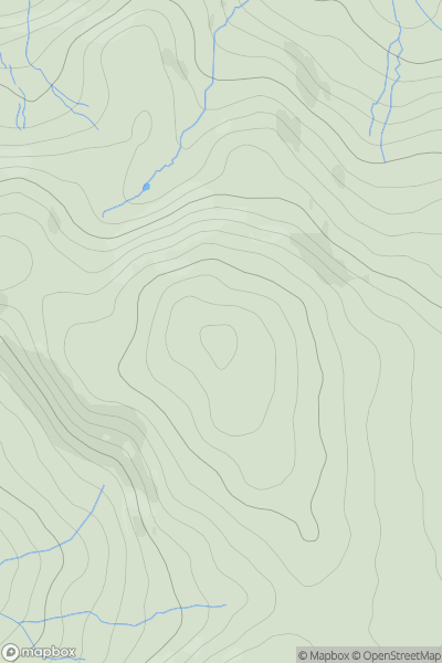 Thumbnail image for Woodend Height showing contour plot for surrounding peak