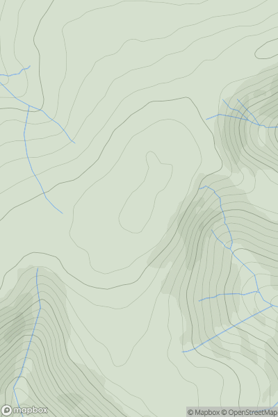 Thumbnail image for Stoupdale Head showing contour plot for surrounding peak