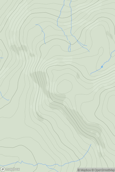 Thumbnail image for White Pike (Birkby Fell) showing contour plot for surrounding peak