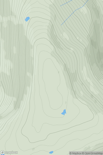 Thumbnail image for Beinn Udlaidh showing contour plot for surrounding peak