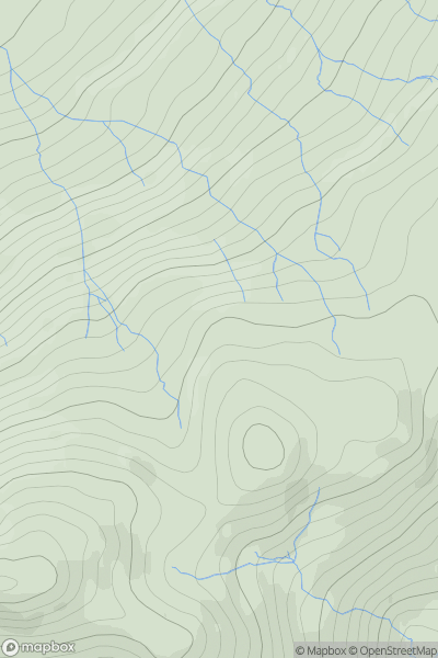 Thumbnail image for Green Pikes showing contour plot for surrounding peak