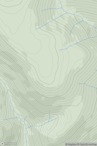 Thumbnail image for White Combe showing contour plot for surrounding peak