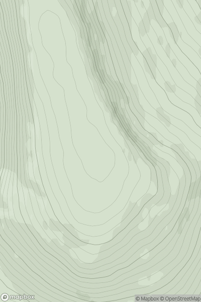 Thumbnail image for Beinn Bhreac-liath showing contour plot for surrounding peak