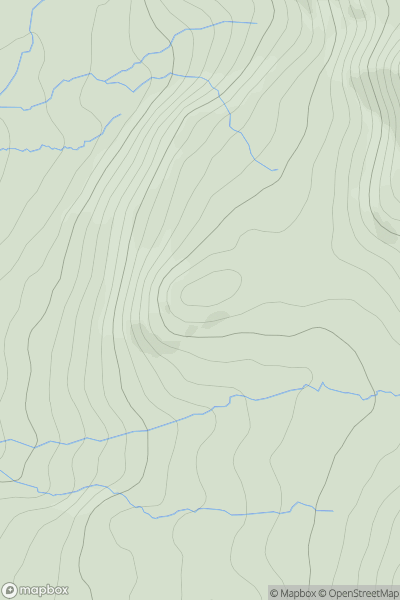 Thumbnail image for The Knott (Stainton Fell) showing contour plot for surrounding peak