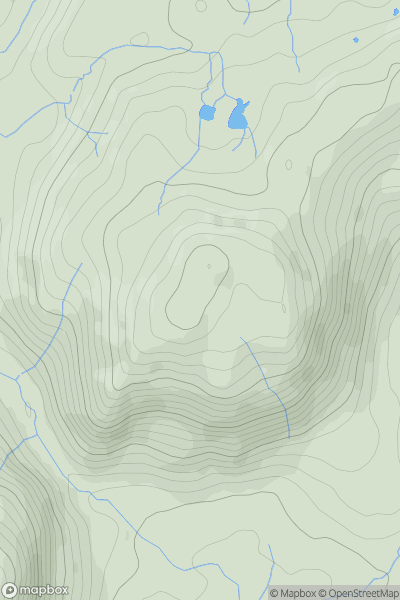 Thumbnail image for Holme Fell showing contour plot for surrounding peak