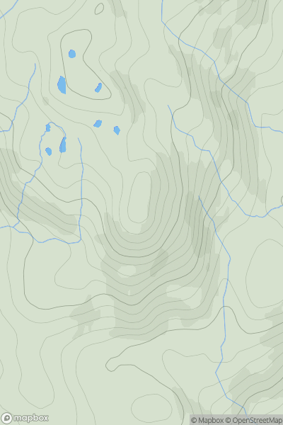 Thumbnail image for Great Stickle showing contour plot for surrounding peak