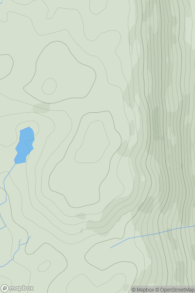 Thumbnail image for Claife Heights showing contour plot for surrounding peak