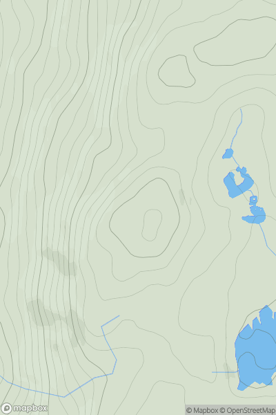 Thumbnail image for Staveley Fell showing contour plot for surrounding peak