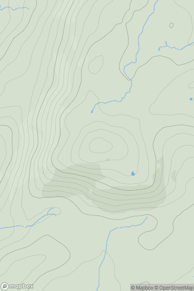 Thumbnail image for Blawith Knott showing contour plot for surrounding peak