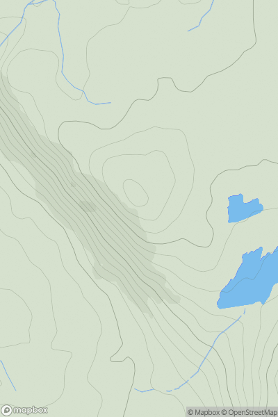 Thumbnail image for Newton Fell North showing contour plot for surrounding peak