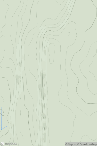 Thumbnail image for Scout Scar (Wainwright summit) showing contour plot for surrounding peak