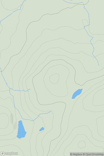 Thumbnail image for School Knott showing contour plot for surrounding peak