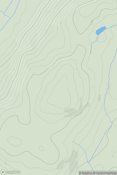 Thumbnail image for Lowscales Hill showing contour plot for surrounding peak