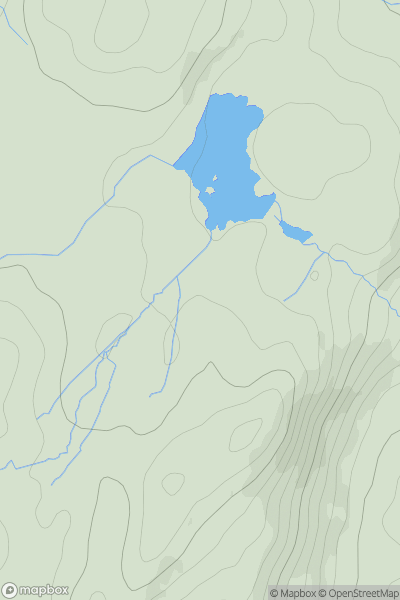 Thumbnail image for Finsthwaite Heights showing contour plot for surrounding peak