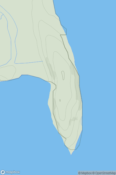 Thumbnail image for Humphrey Head showing contour plot for surrounding peak