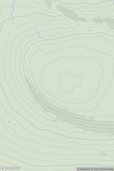 Thumbnail image for Cross Fell showing contour plot for surrounding peak