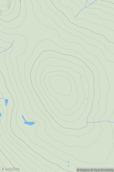 Thumbnail image for Great Dun Fell showing contour plot for surrounding peak