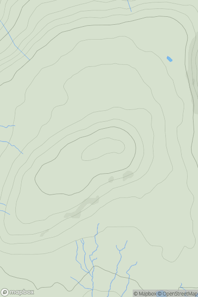 Thumbnail image for Great Shunner Fell showing contour plot for surrounding peak