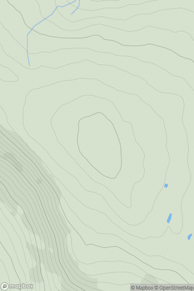 Thumbnail image for Melmerby Fell showing contour plot for surrounding peak