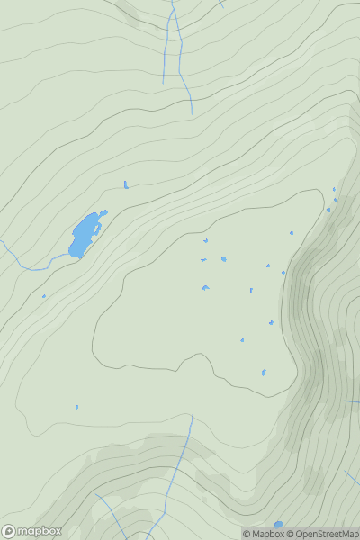 Thumbnail image for Wild Boar Fell showing contour plot for surrounding peak