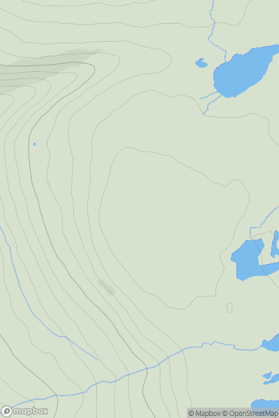 Thumbnail image for Backstone Edge showing contour plot for surrounding peak