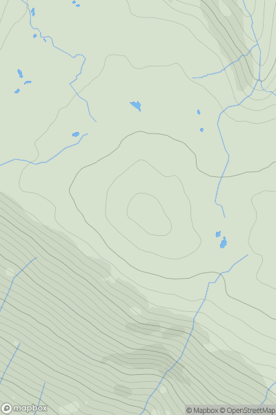 Thumbnail image for Knoutberry Haw showing contour plot for surrounding peak