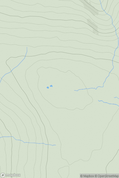 Thumbnail image for Westernhope Moor (James's Hill) showing contour plot for surrounding peak