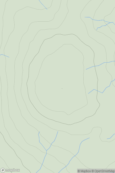 Thumbnail image for Rogan's Seat showing contour plot for surrounding peak