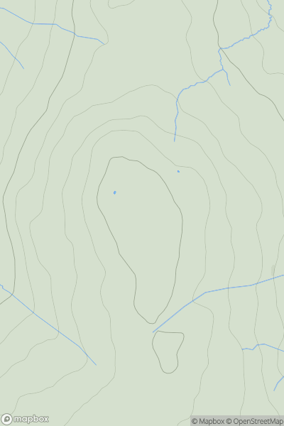 Thumbnail image for Long Man Hill showing contour plot for surrounding peak