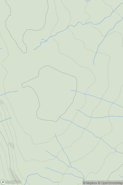 Thumbnail image for White Mossy Hill showing contour plot for surrounding peak