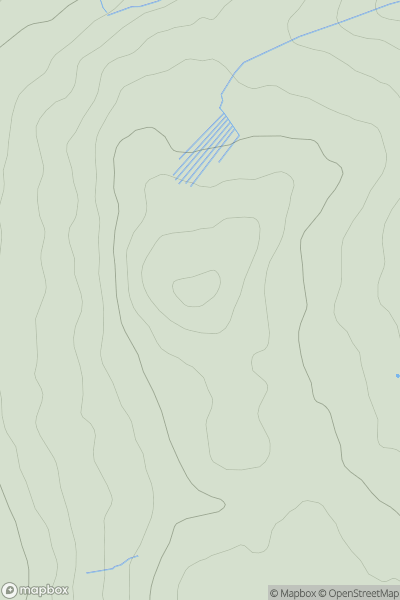 Thumbnail image for Fiend's Fell showing contour plot for surrounding peak