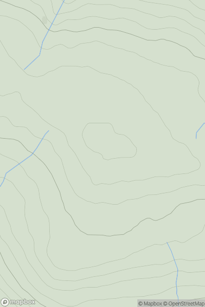 Thumbnail image for Stangend Rigg showing contour plot for surrounding peak