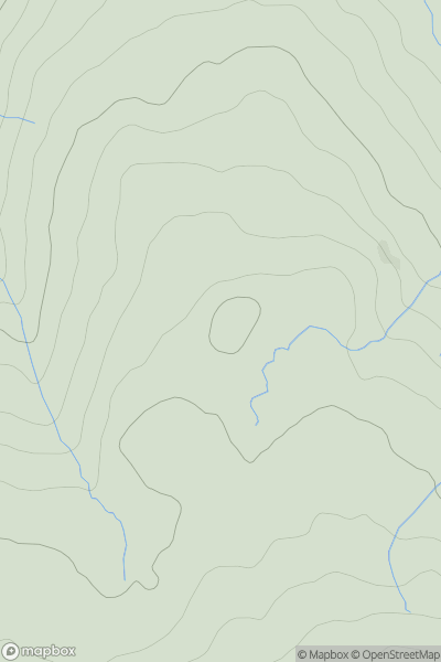 Thumbnail image for Bullman Hills showing contour plot for surrounding peak