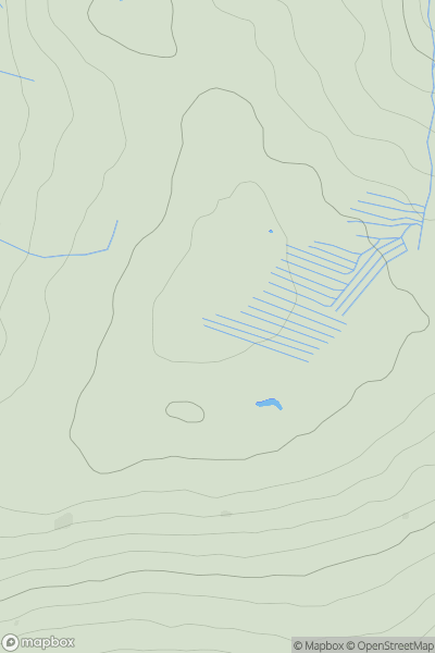 Thumbnail image for Flinty Fell showing contour plot for surrounding peak