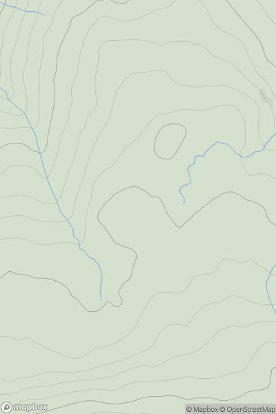 Thumbnail image for Bullman Hills South Top showing contour plot for surrounding peak