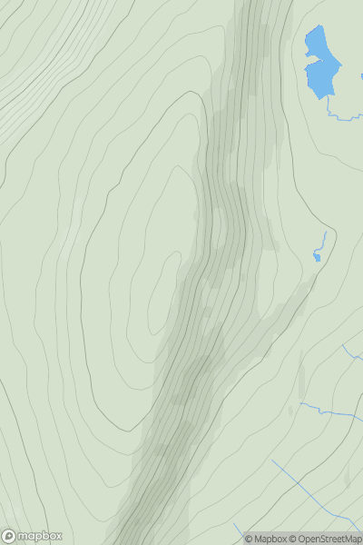 Thumbnail image for Whernside showing contour plot for surrounding peak