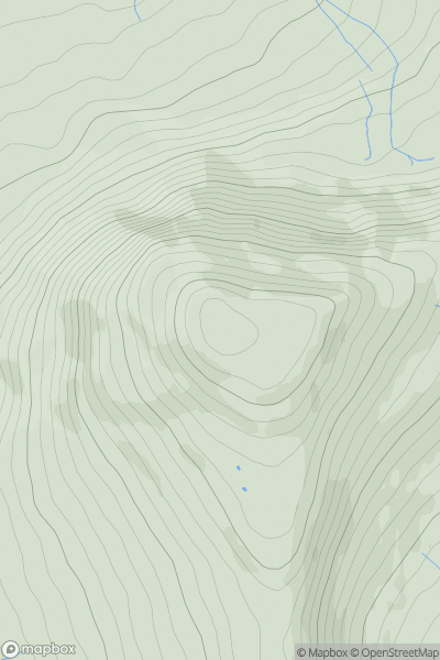 Thumbnail image for Ingleborough showing contour plot for surrounding peak