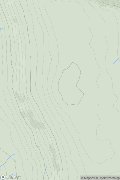 Thumbnail image for Great Whernside showing contour plot for surrounding peak