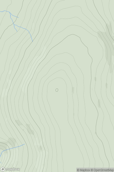 Thumbnail image for Buckden Pike showing contour plot for surrounding peak