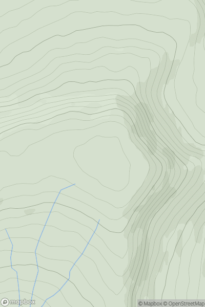 Thumbnail image for Great Coum showing contour plot for surrounding peak