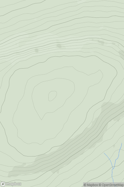 Thumbnail image for Plover Hill showing contour plot for surrounding peak