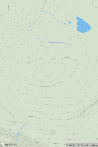 Thumbnail image for Great Knoutberry Hill showing contour plot for surrounding peak