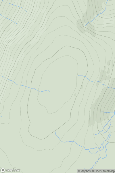 Thumbnail image for Dodd Fell Hill showing contour plot for surrounding peak