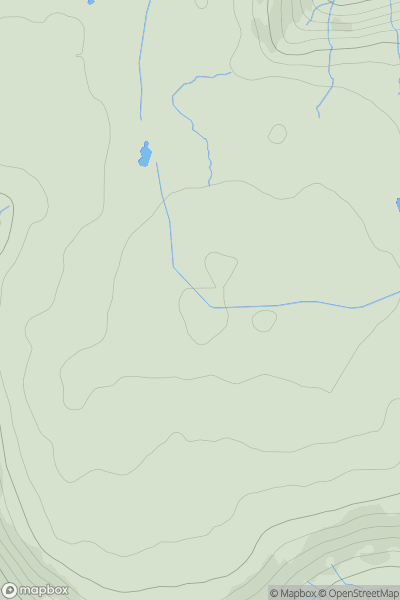 Thumbnail image for Yockenthwaite Moor showing contour plot for surrounding peak