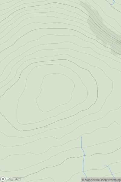 Thumbnail image for Darnbrook Fell showing contour plot for surrounding peak