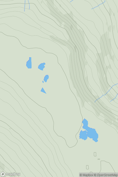 Thumbnail image for Birks Fell showing contour plot for surrounding peak