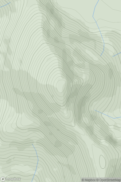 Thumbnail image for Stob Binnein showing contour plot for surrounding peak